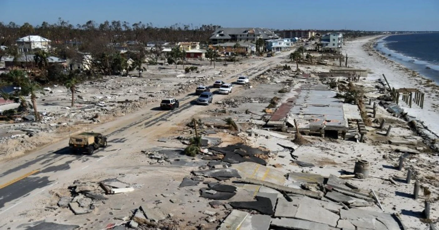 Mexico Beach după uraganul Michael FOTO AFP