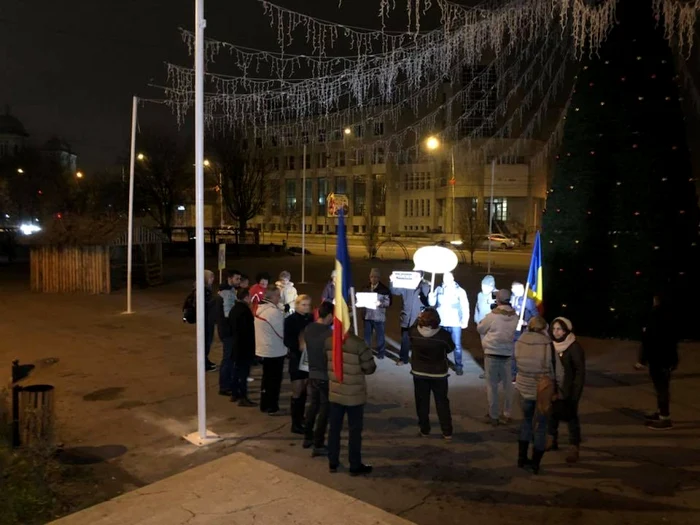 Protest la Alexandria FOTO Lucian Mândruţă