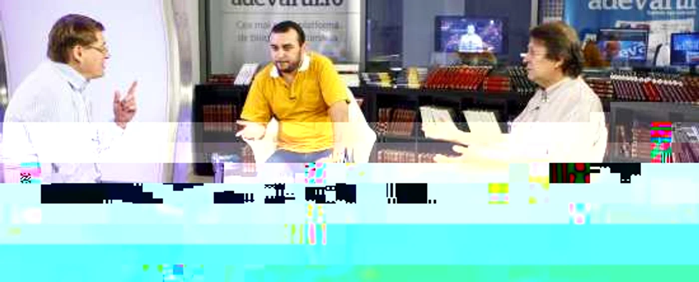 Sociologul INSCOP Darie Cristea, scriitorul Florin Iaru şi Ion M. Ioniţă, la Adevărul LIVE