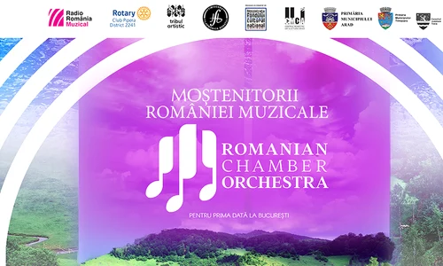 Romanian Chamber Orchestra, dirijor Cristian Măcelaru, cu violonistul Alexandru Tomescu concertmaestru, în premieră la Sala Radio png