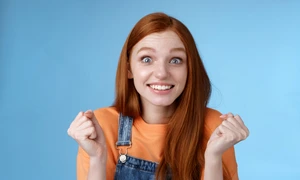 excited happy young female coworker receive excellent opportunity triumphing gladly smiling camera clench fists celebrating win success rejoicing fantastic good news surprised copy space jpg