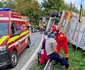 Camion încărcat cu sute de oi răsturnat pe DN67 în Pietrari Vâlcea Foto ISU Vâlcea jpeg