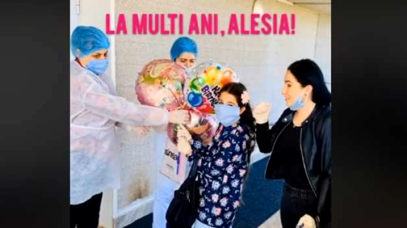 Alesia a plecat acasă de ziua ei                                                             Captură video
