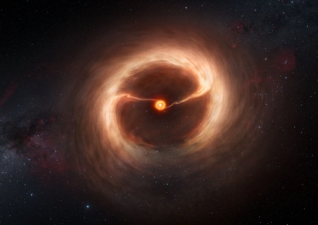 O generare digitală a procesului de fomare a planetei. FOTO space.com