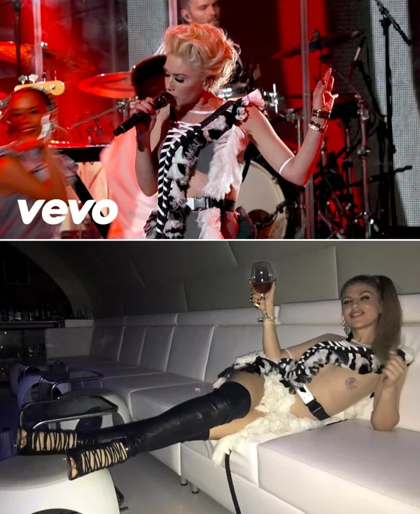 Gwen Stefani (46 de ani) a purtat aceeași rochie pe care a purtat-o și Corina Bud (36 de ani) în trecut