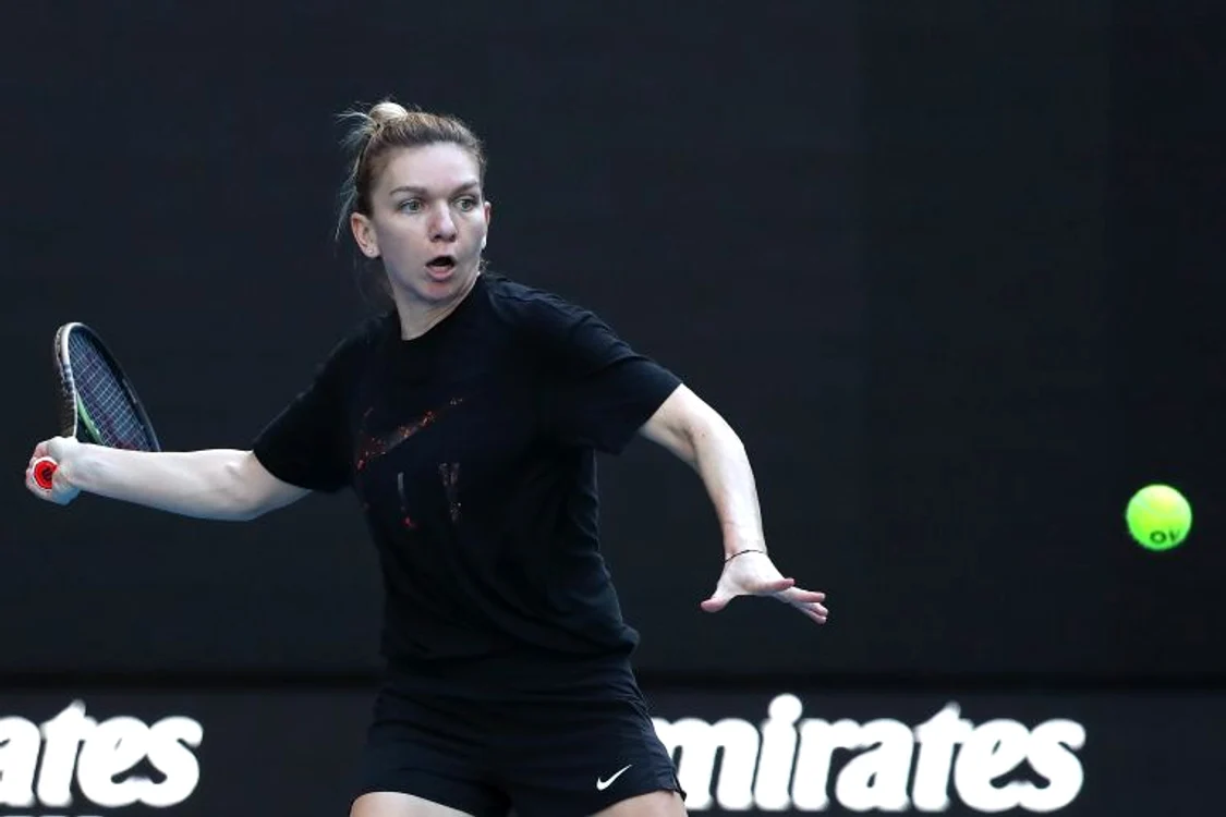 Simona Halep e printre primele tenismene ieșite la antrenament în Australia (FOTO: Gettyimages)
