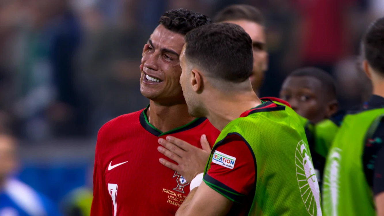 Cristiano Ronaldo, distrus după penalty-ul ratat. FOTO: Platforma X