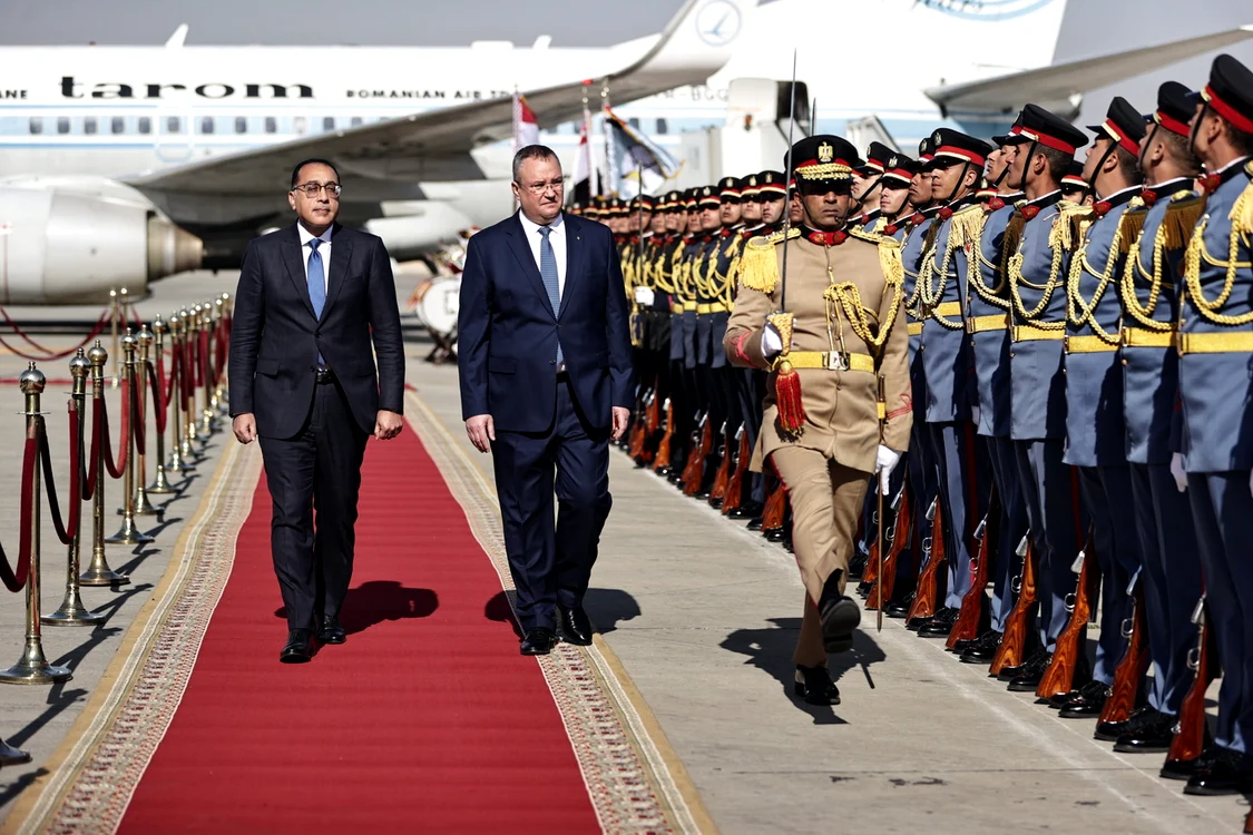 Mostafa Madbouly și Nicolae Ciucă FOTO Guvernul României