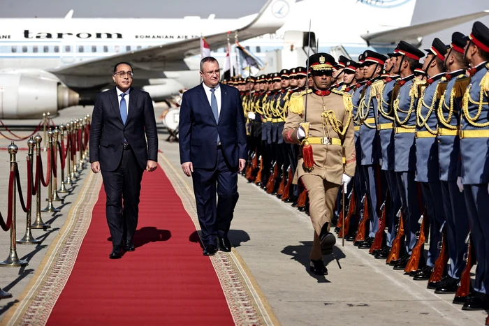 Mostafa Madbouly și Nicolae Ciucă FOTO Guvernul României