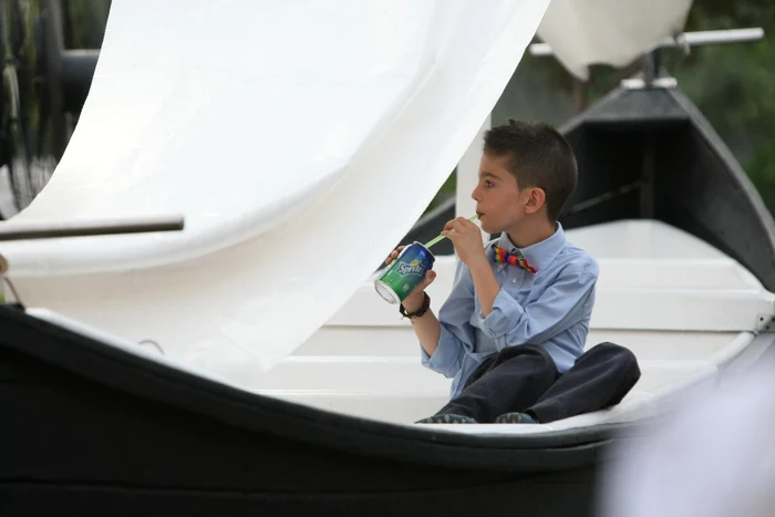 David Enache este deja un adevărat domnişor (foto: DORIN CONSTANDA)