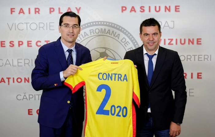 Răzvan Burleanu şi Cosmin Contra (dreapta) şi-au propus calificarea la Euro 2020