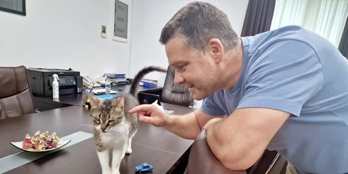 ciprian ciucu pisica jessy FOTO: FB/Primăria Sectorului 6