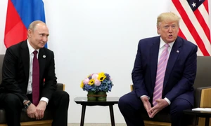 Putin si Trump la Osaka FOTO EPA-EFE