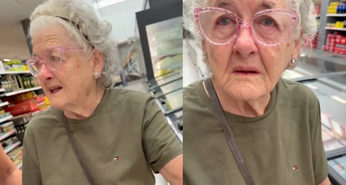 Reacția unei bătrâne din Cuba în faţa dulciurilor și rafturilor pline / foto: colaj captură video