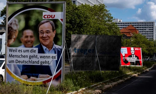 armin laschet alegeri germania afis electoral cdu foto afp