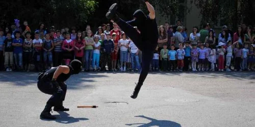 Jandarmii au făcut exerciții demonstrative