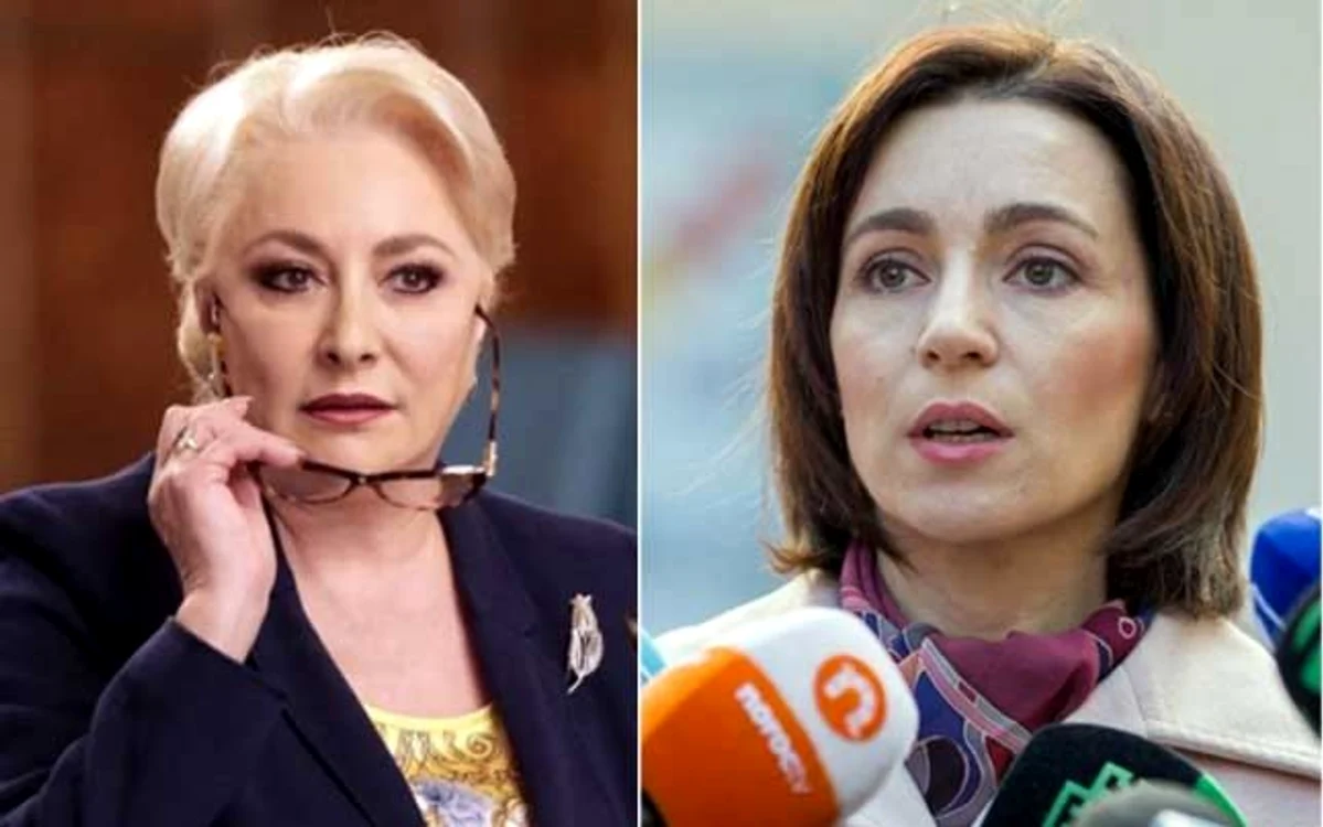 Viorica Dăncilă şi Maia Sandu