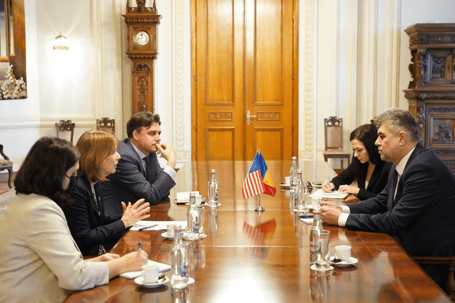 Ciolacu, întâlnire cu ambasadoarea SUA: Relația bilaterală este una puternică și va continua să se dezvolte