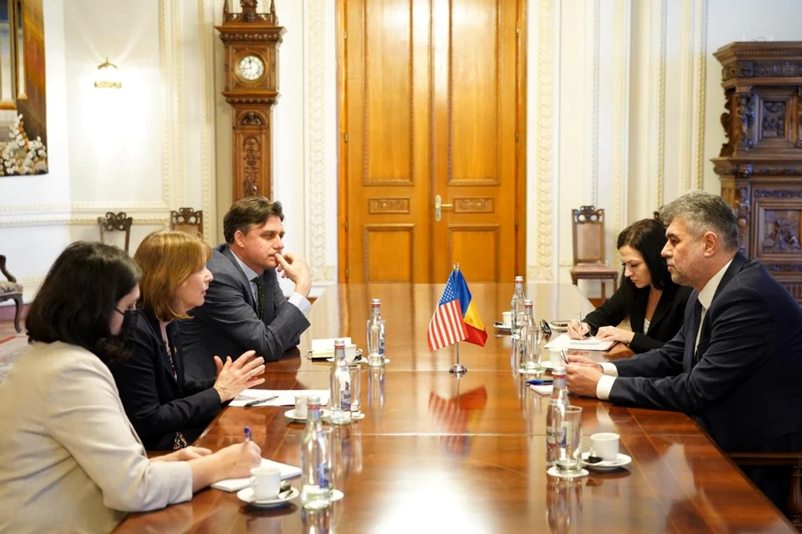Ciolacu, întrevedere cu noua ambasadoare SUA FOTO: Facebook