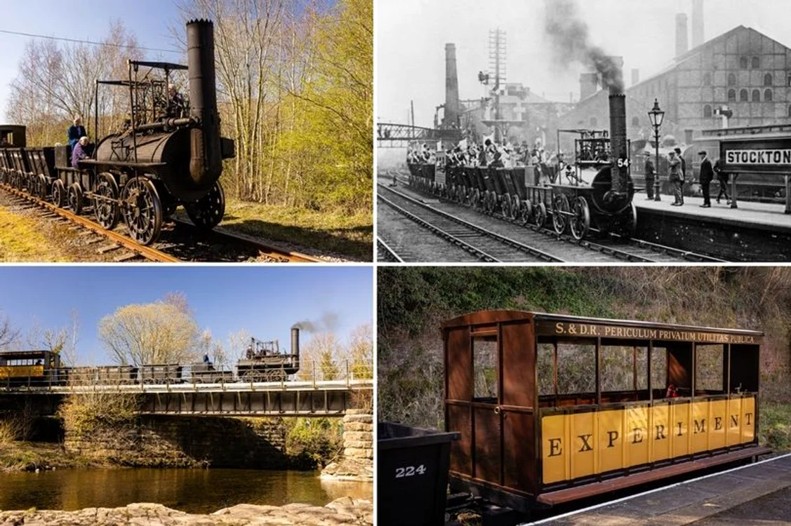 Prima locomotivă a funcționat în orașul britanic Shildon. Foto: facebook/S&DR200