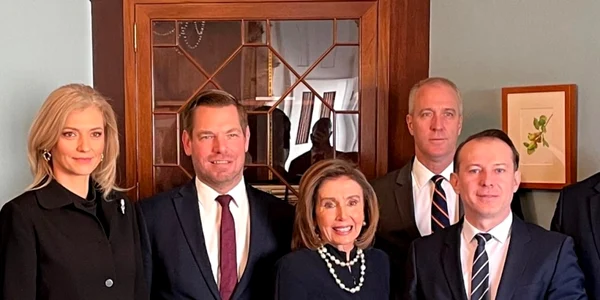 Florin Citu si Nancy Pelosi FOTO Facebook Florin Citu
