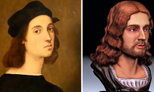 Reconstituirea 3D a chipului lui Rafael lămurește misterul rămășițelor pământești ale pictorului renascentist  jpeg