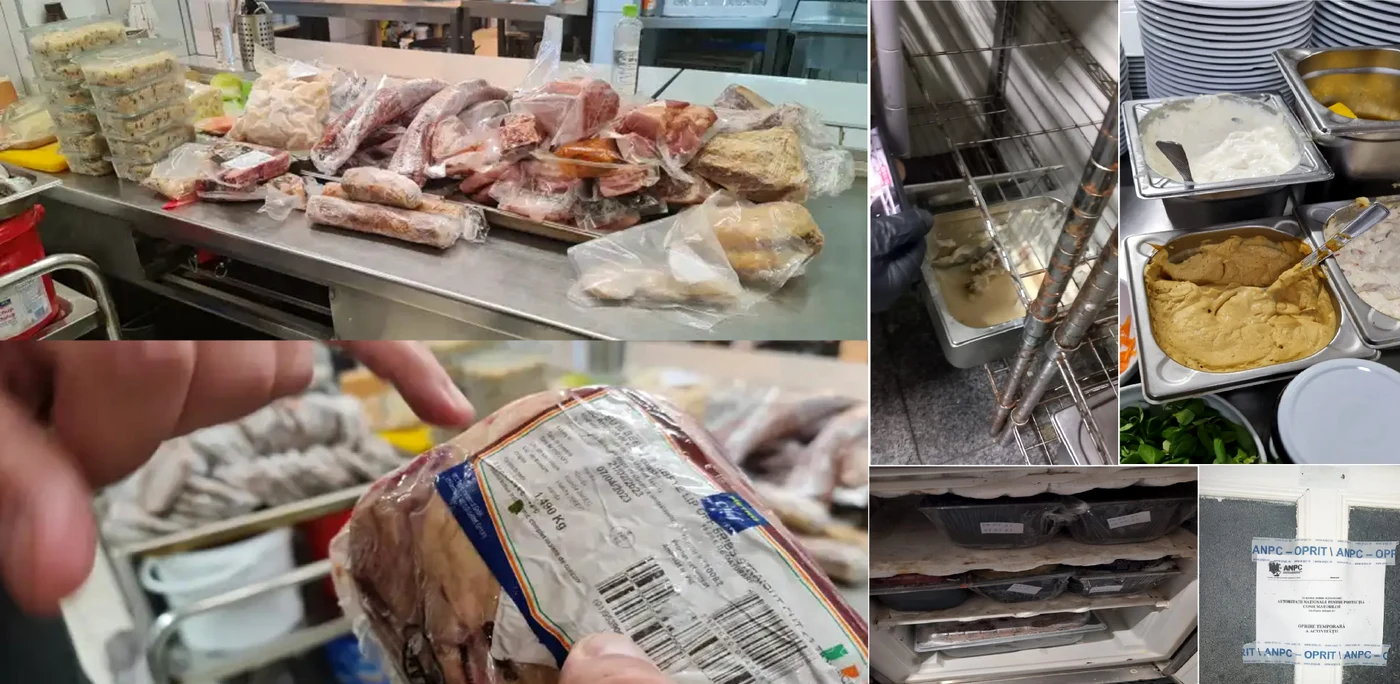 Neregulile descoperite de către ANPC în localurile din Centrul Vechi al Sibiului Foto ANPC