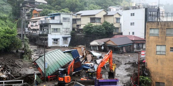 Alunecare de teren Atami Japonia - 4 iul 2021 / FOTO EPA - EFE