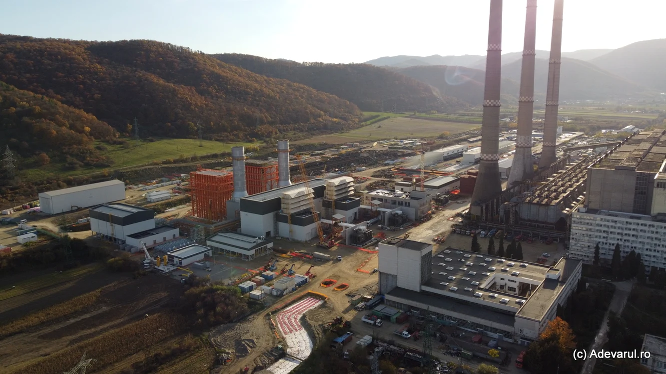 Termocentrala Mintia, așteptată să funcționeze din 2026. Foto: Daniel Guță. ADEVĂRUL