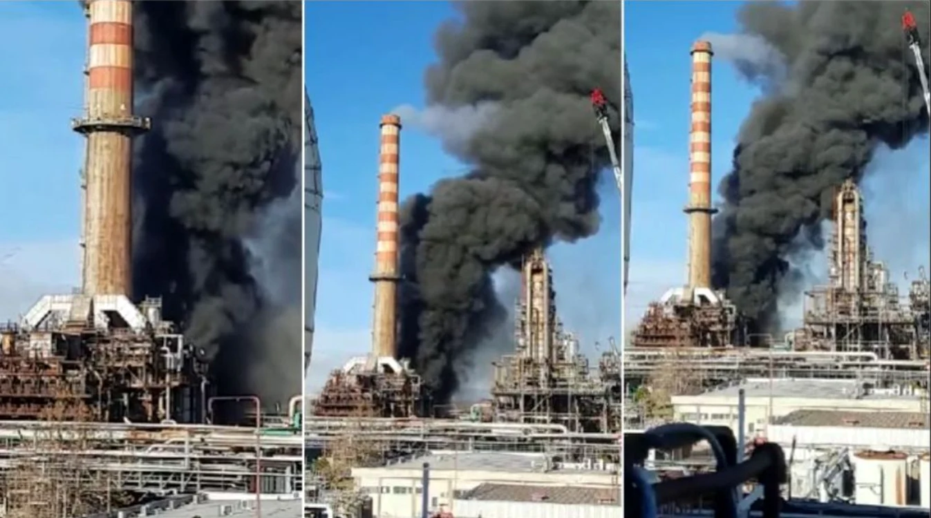 
    Explozia din nordul Italiei a dus la emanarea de fum toxicFoto: captură video  