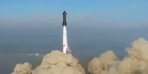 Zborul de testare si explozia navei Starship după lansarea de la baza SpaceX din Boca Chica Texas 20 aprilie 2023 FOTO EPA EFE SPACEX (7) jpg
