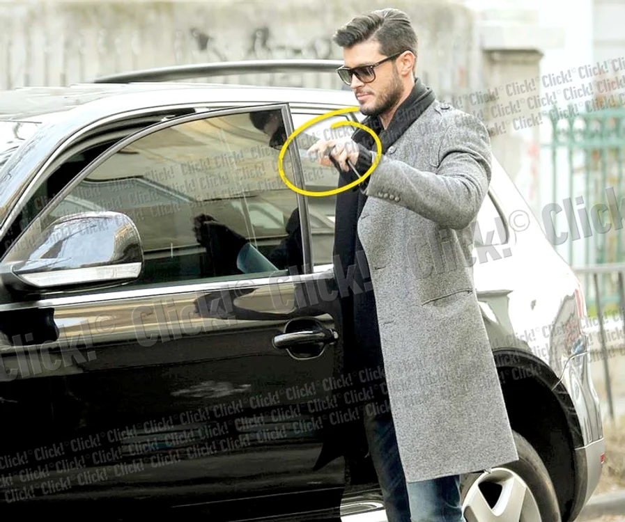 Victor Slav nu mai poartă verigheta, semn clar că e decis să divorţeze (Fotografii: Mihai Ionescu/ Blitz)