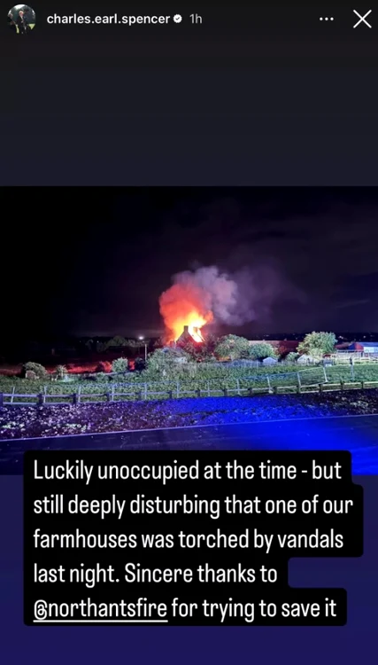 Charles Spencer casa familiei foto Instagram jpg