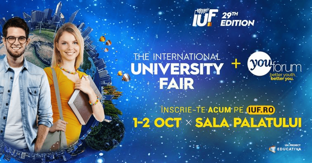 Peste 45 de universităţi internaţionale îşi vor prezenta programele de studiu la The International University Fair