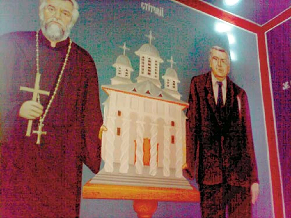 
    Primarul Petre Pârvu  şi-a găsit un loc  printre sfinţi  