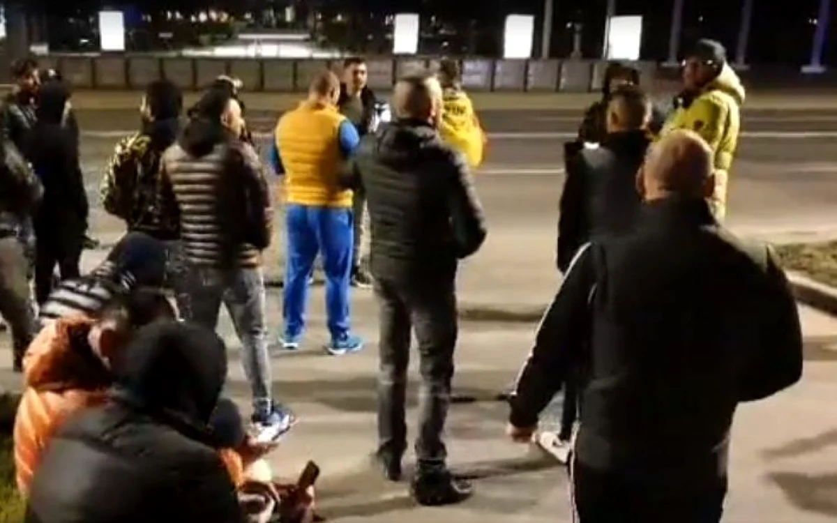 Protestul interlopilor de la Alba Iulia, din 29 martie 2021. Foto captură video Facebook