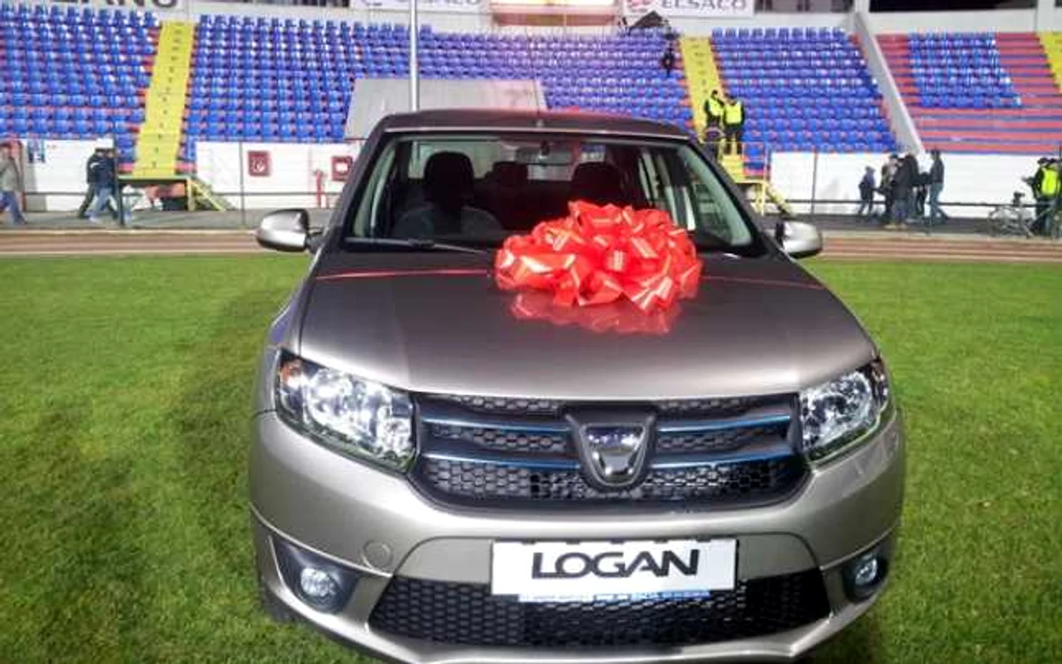 Dacia Logan oferită ca premiu de FC Botoşani. FOTO: www.fcbotosani.ro