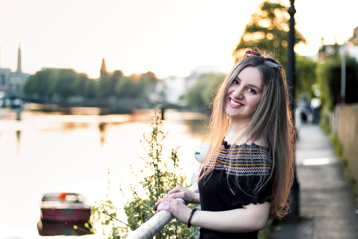 Alexia Trif este studentă la Londra