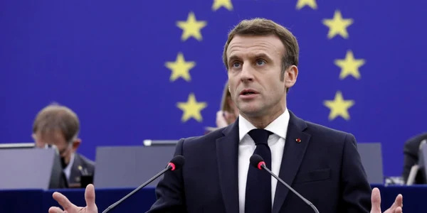 Emmanuel Macron in Parlamentul European FOTO EPA-EFE