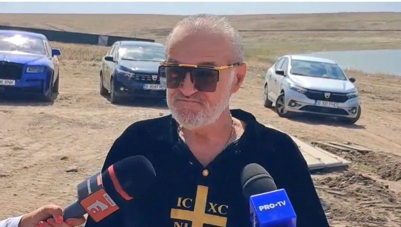 Gigi Becali pe șantierul mânăstirii Techirghiol
