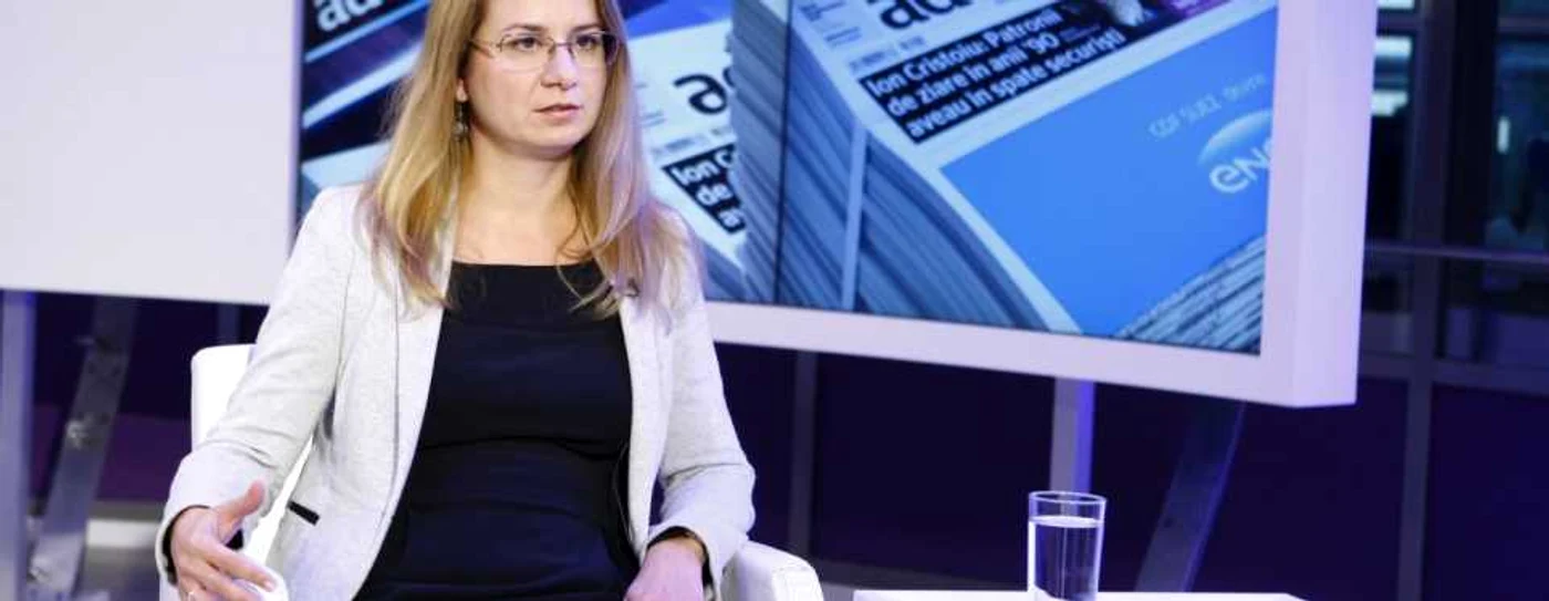 Ligia Deca, în studioul Adevărul Foto: David Muntean