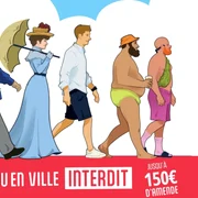 amenzi pentru cei care se plimbă topless intr-un oras francez/foto Yannick Morea
