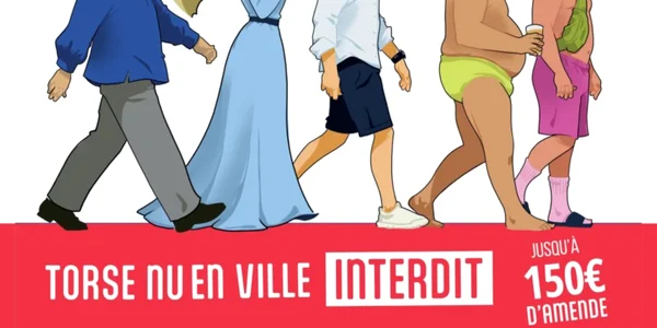 amenzi pentru cei care se plimbă topless intr-un oras francez/foto Yannick Morea