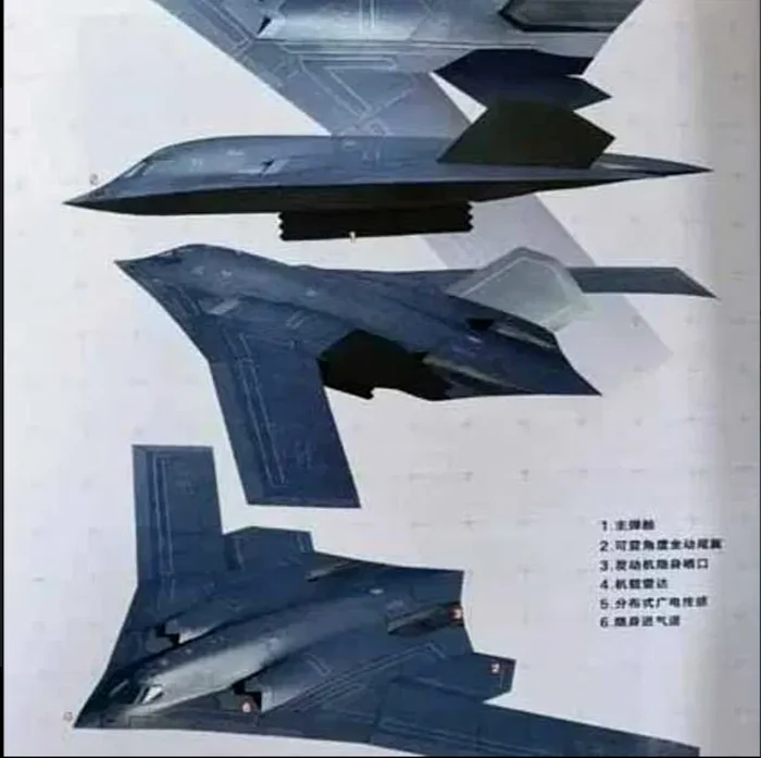 Imagini generate digital ale bombardierului Xian H-20 aflat în dezvoltare au fost publicate în revista Modern Weaponry  FOTO via The Sun