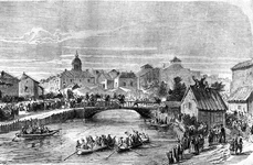 Intrarea domnitorului Carol I în București, la 10 mai 1866. Gravură publicată de ziarul francez L'illustration (© Wikimedia Commons)