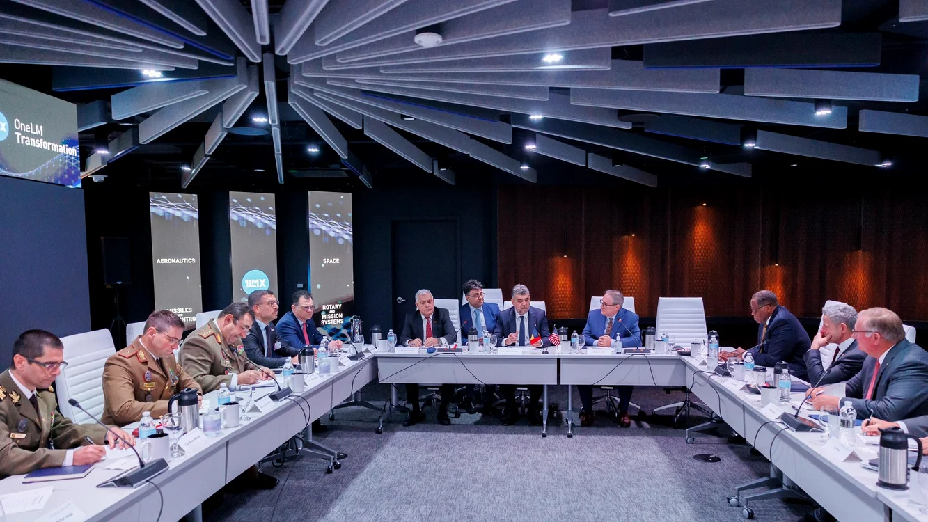 Marcel Ciolacu intalnire cu Lockheed Martin. Foto X 