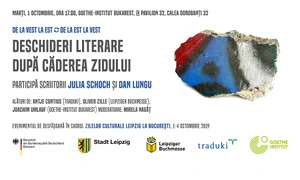 Zilele culturale Leipzig la București:  seară literară cu scriitorii Dan Lungu și Julia Schoch jpeg