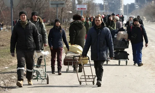 Război în Ucraina 20-21 martie 2020 distrugeri refugiati tanc rusi FOTO Profimedia