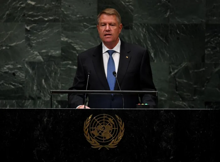 Discurs Iohannis ONU FOTO AFP