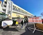 O nouă zi de proteste al agricultorilor în centrul Timișoarei FOTO Ștefan Both